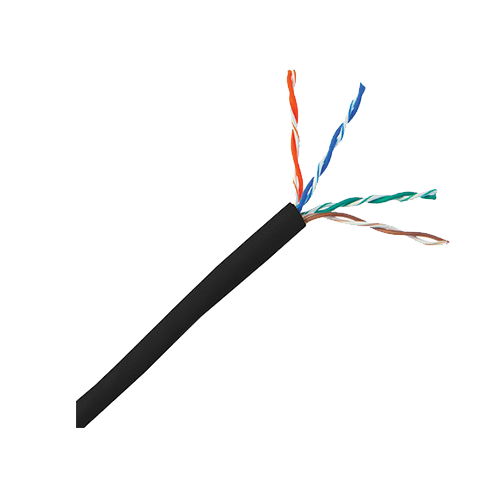CAT5E 24AWG FT4 Riser Network Cable, 1000ft Box – Black (ACC-CAB-CAT5E-FT4-1000TBK)