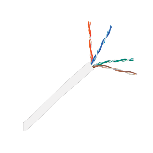 CAT5E 24AWG FT4 Riser Network Cable, 1000ft Box – White (ACC-CAB-CAT5E-FT4-1000TWH)