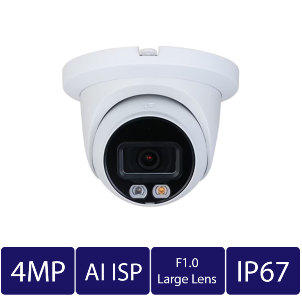 4MP Turret Camera, 2.8mm Fixed (CAM-IP9124T-S-28-PRO)