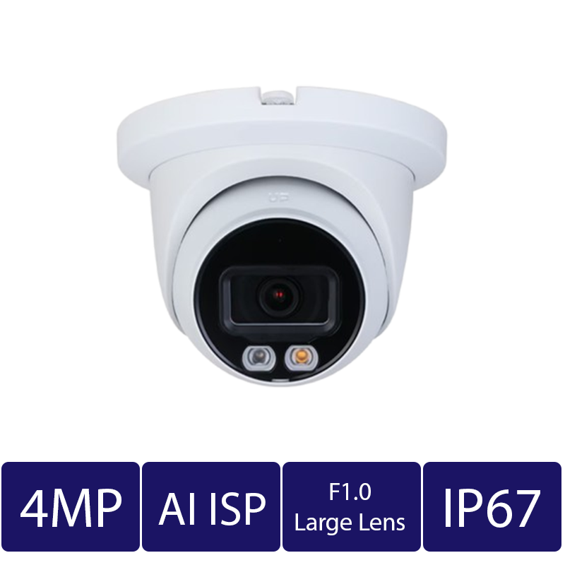 4MP Turret Camera, 2.8mm Fixed (CAM-IP9124T-S-28-PRO)