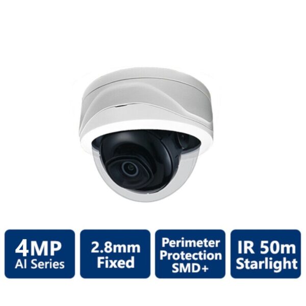 4MP AI Bullet Camera, 2.8mm Fixed (CAM-IP9324E-28-AI)