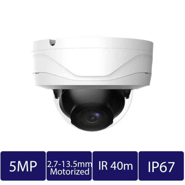 5MP AI Bullet Camera, Motorized Vari-Focal (CAM-IP9325E-Z-AI)