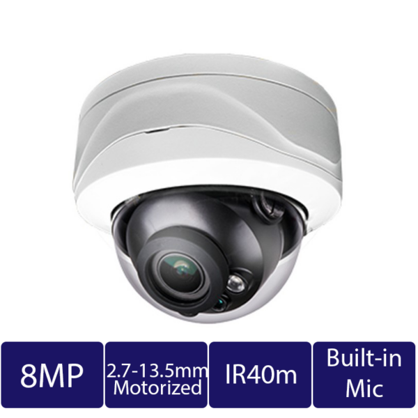 4K (8MP) AI Bullet Camera, Motorized Vari-Focal (CAM-IP9328E-Z-AI)