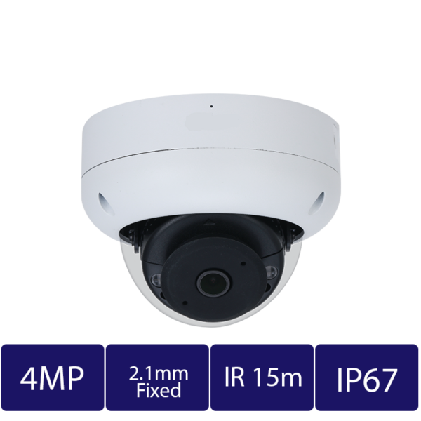 4MP Smart AI Dome Camera, 2.8–10mm Vari-Focal (CAM-IP9334R-A-P-0210-AI)
