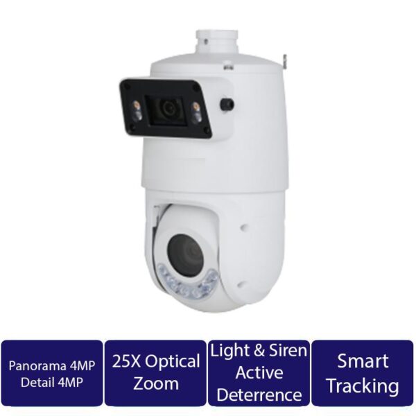 4MP Dual-Light Active Deterrence TiOC AI Bullet Camera (CAM-IP964E4-25-PV-TV-AI)