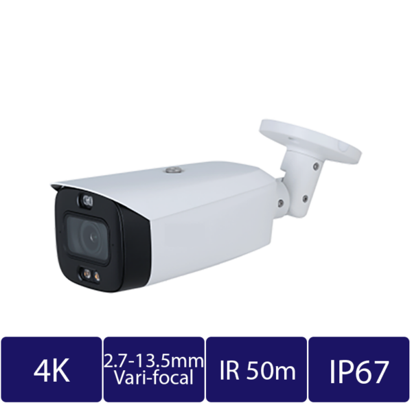 4K (8MP) Smart Dual-Light Active Deterrence AI PTZ Camera, Motorized Vari-Focal (CAM-IP9738T-A-PV-Z-AI)