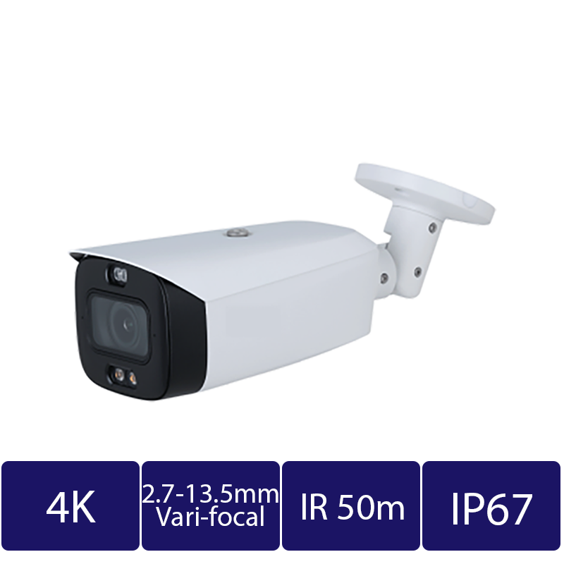 4K (8MP) Smart Dual-Light Active Deterrence AI PTZ Camera, Motorized Vari-Focal (CAM-IP9738T-A-PV-Z-AI)