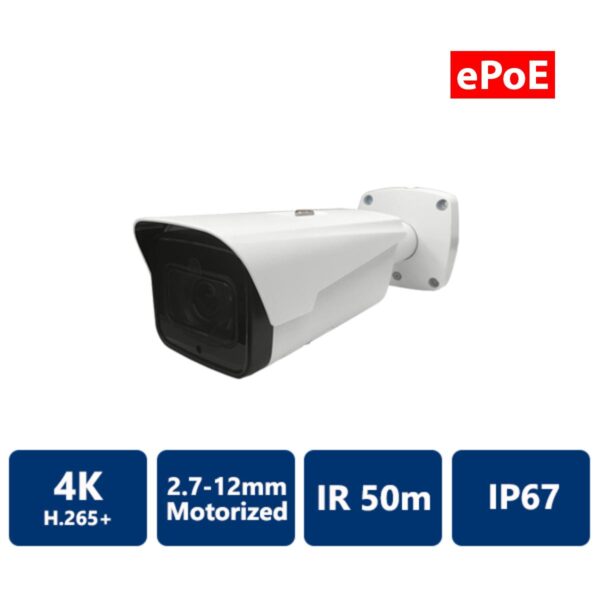 4K (8MP) PTZ Camera, Motorized Vari-Focal (CAM-IP9758-Z)