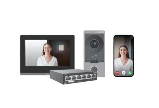 Uniview Video Intercom Kit with PoE Switch – KIT/201S/372S/NSW2020