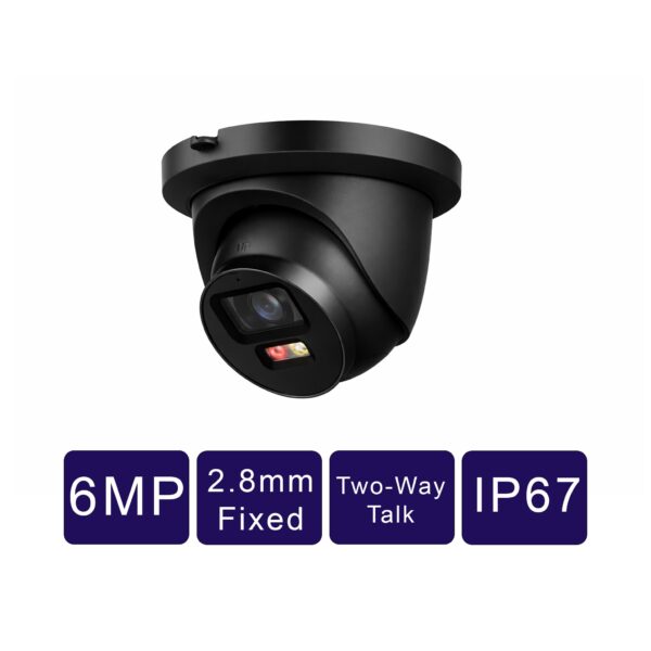 6MP Smart Dual Light Active Deterrence Fixed-focal Eyeball Network Camera (CAM-IP9116TB-A-PV-28-AI)
